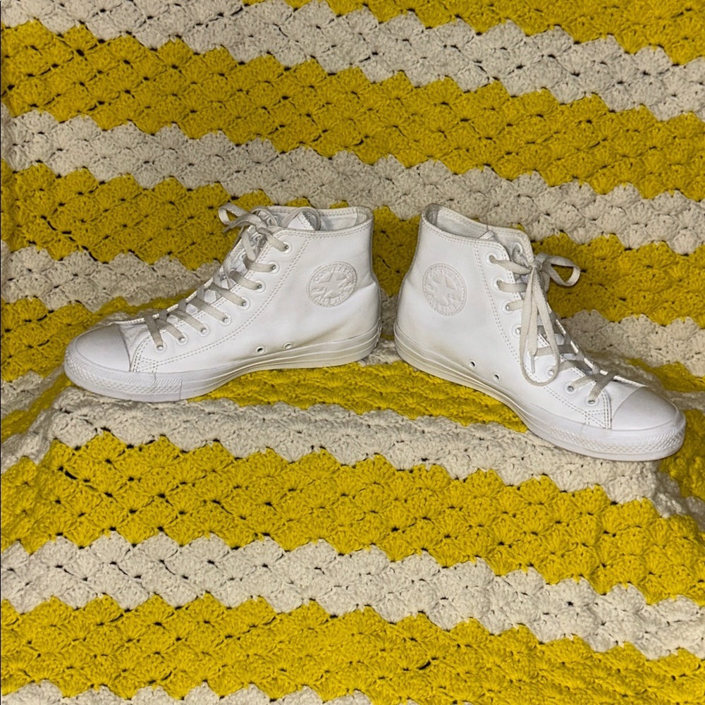 All Star Converse Classic White Leather High-Top’s